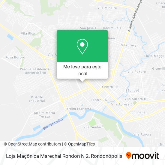 Loja Maçônica Marechal Rondon N 2 mapa