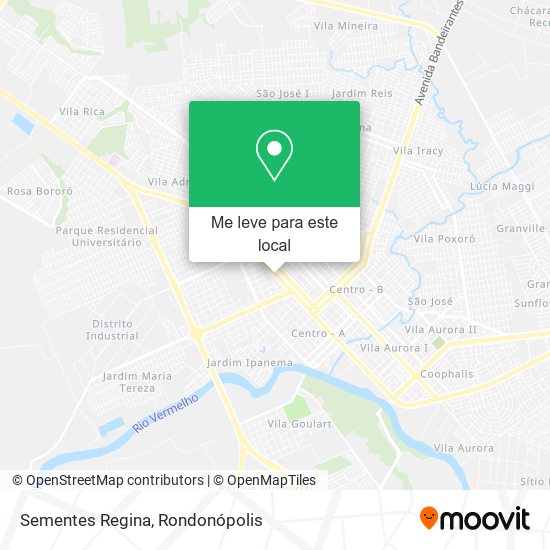 Sementes Regina mapa