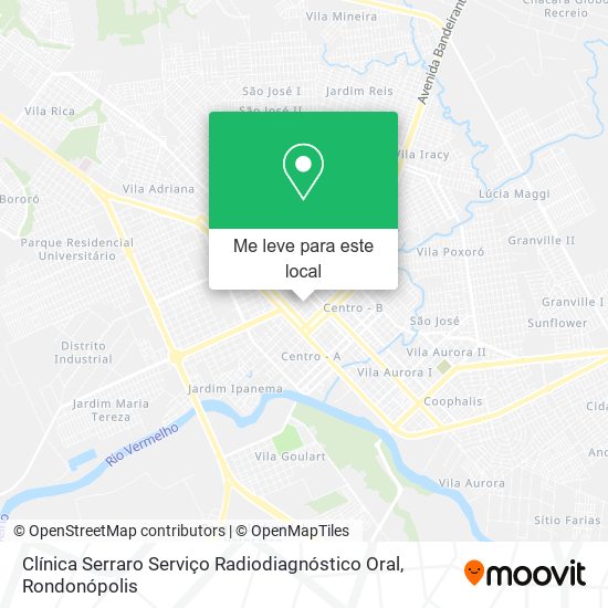 Clínica Serraro Serviço Radiodiagnóstico Oral mapa