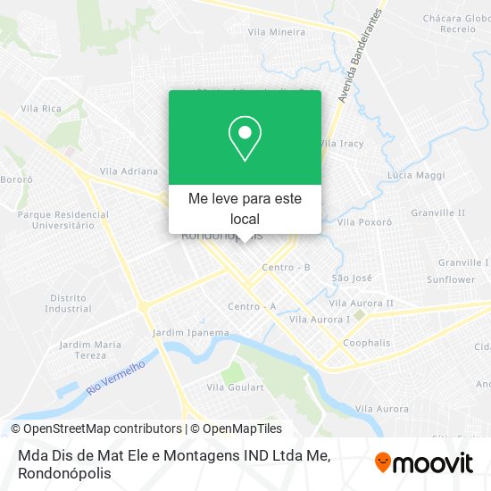 Mda Dis de Mat Ele e Montagens IND Ltda Me mapa