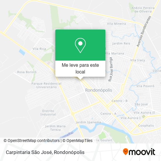 Carpintaria São José mapa