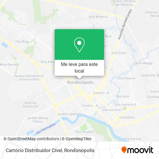 Cartório Distribuidor Cível mapa