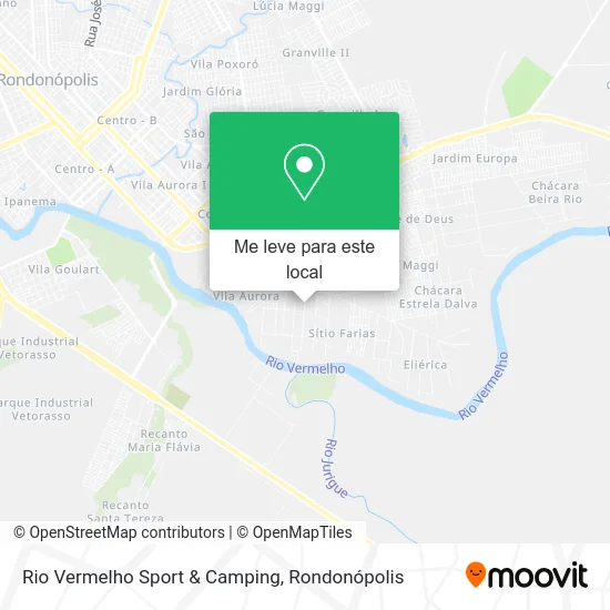 Rio Vermelho Sport & Camping mapa