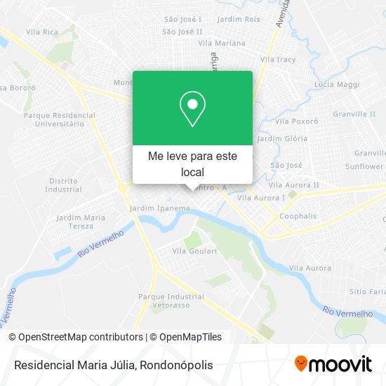 Residencial Maria Júlia mapa