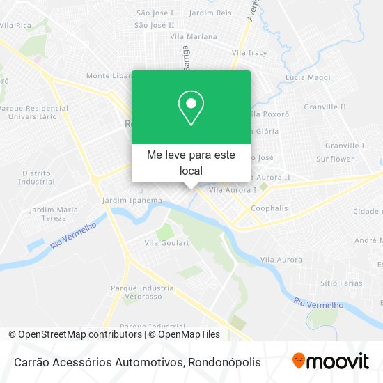 Carrão Acessórios Automotivos mapa