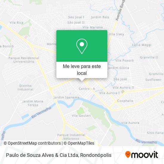 Paulo de Souza Alves & Cia Ltda mapa