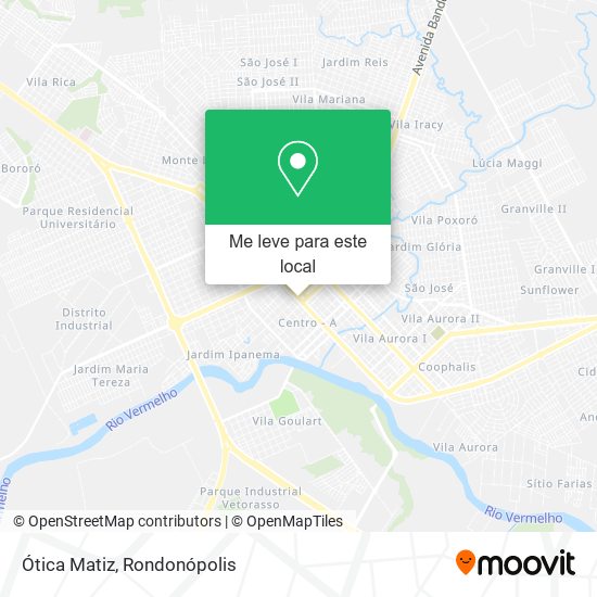 Ótica Matiz mapa