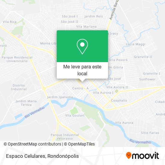 Espaco Celulares mapa