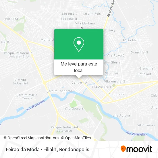 Feirao da Moda - Filial 1 mapa