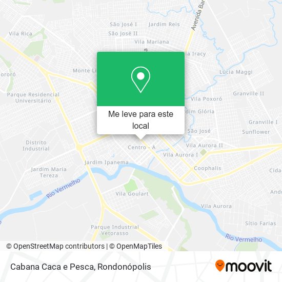 Cabana Caca e Pesca mapa
