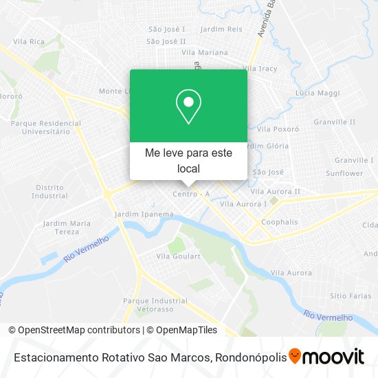 Estacionamento Rotativo Sao Marcos mapa