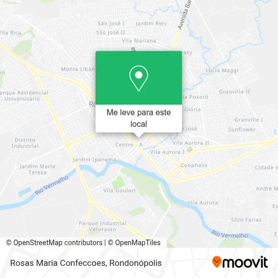 Rosas Maria Confeccoes mapa