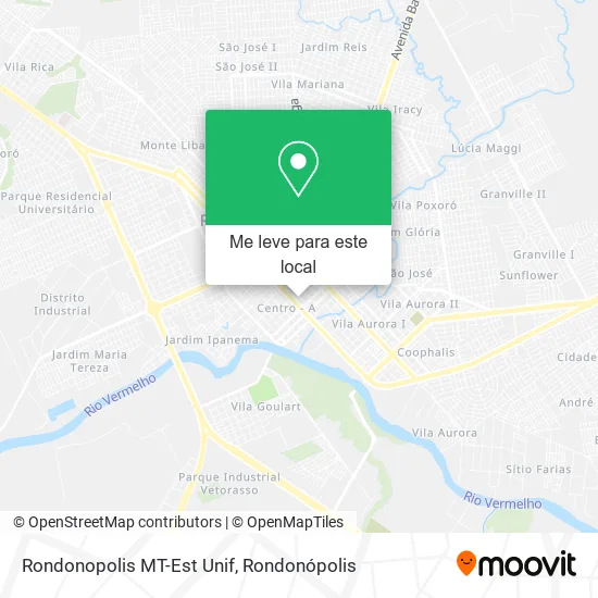 Rondonopolis MT-Est Unif mapa