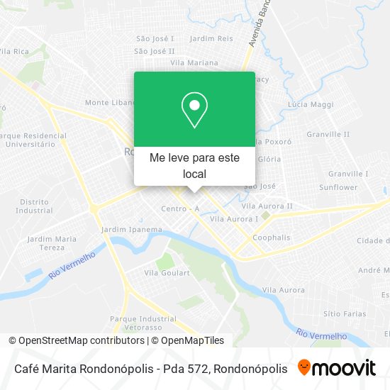 Café Marita Rondonópolis - Pda 572 mapa