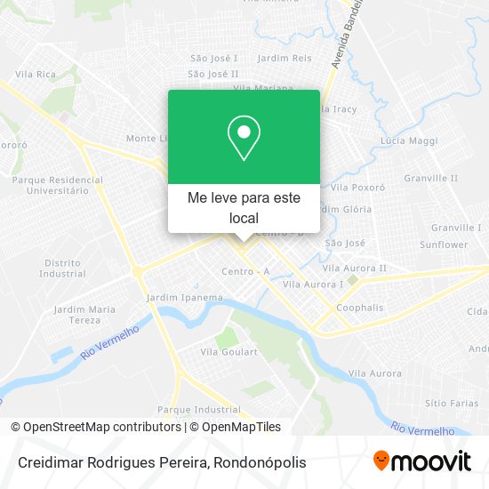 Creidimar Rodrigues Pereira mapa