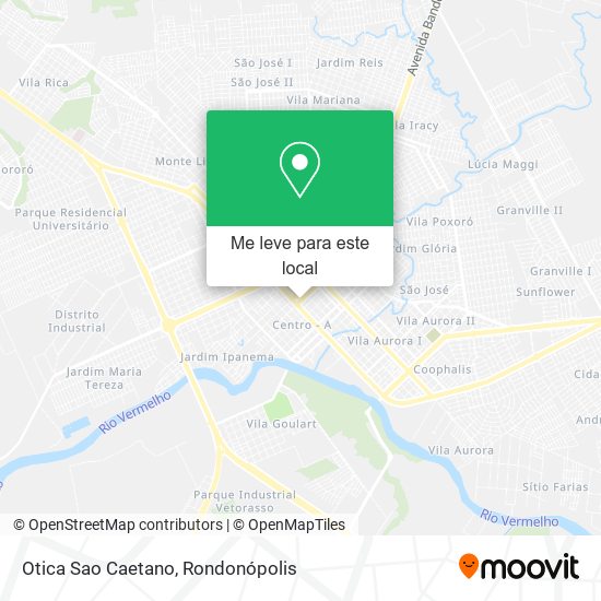 Otica Sao Caetano mapa