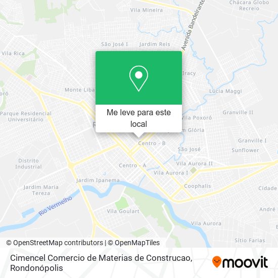 Cimencel Comercio de Materias de Construcao mapa