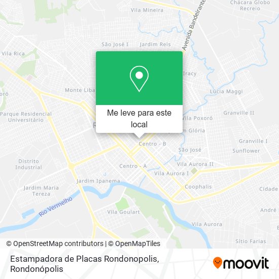 Estampadora de Placas Rondonopolis mapa