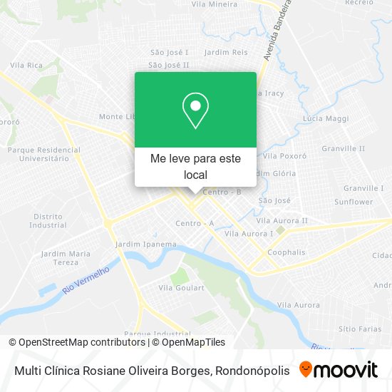 Multi Clínica Rosiane Oliveira Borges mapa