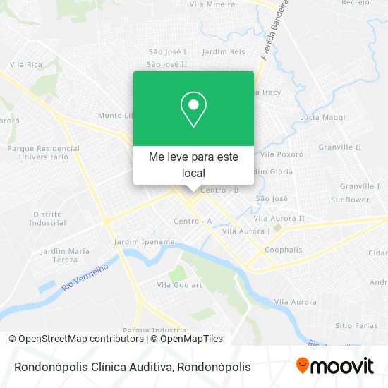 Rondonópolis Clínica Auditiva mapa