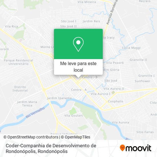 Coder-Companhia de Desenvolvimento de Rondonópolis mapa