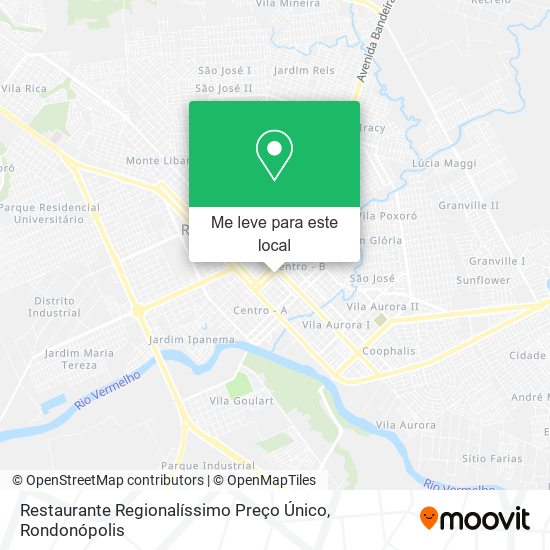 Restaurante Regionalíssimo Preço Único mapa