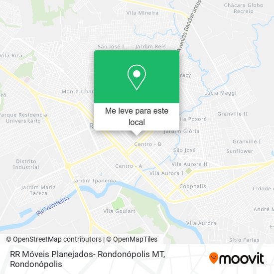 RR Móveis Planejados- Rondonópolis MT mapa