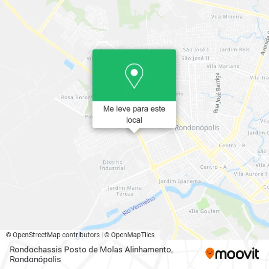 Rondochassis Posto de Molas Alinhamento mapa
