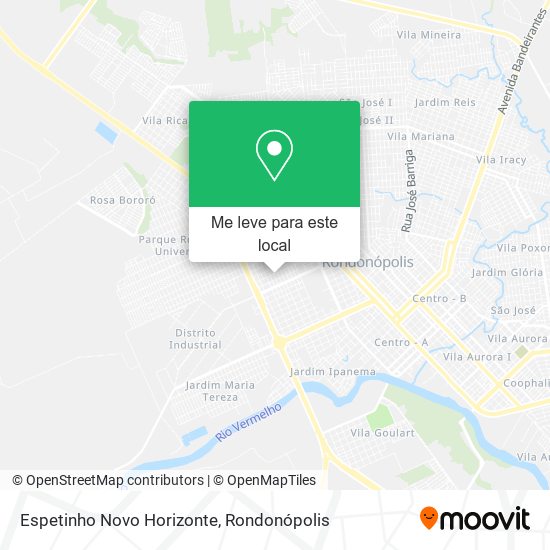 Espetinho Novo Horizonte mapa