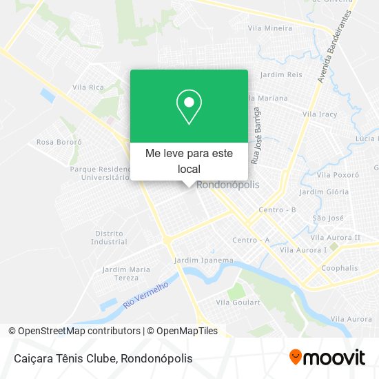 Caiçara Tênis Clube mapa