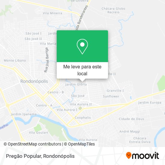 Pregão Popular mapa