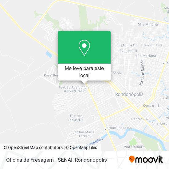 Oficina de Fresagem - SENAI mapa