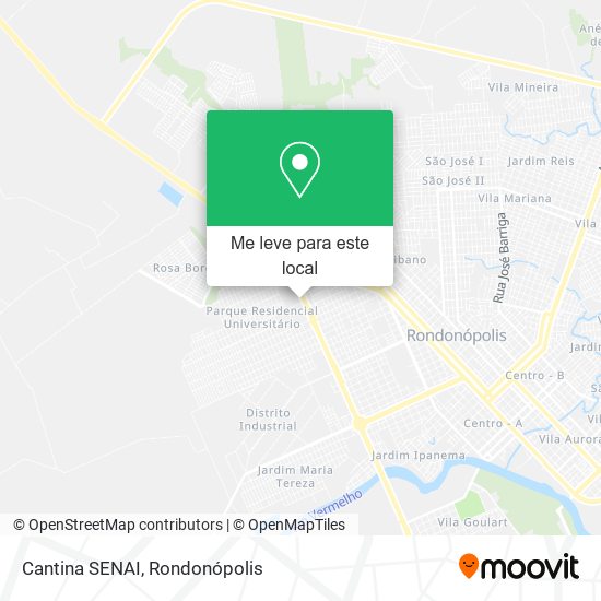 Cantina SENAI mapa