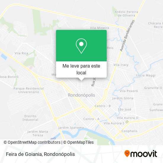 Feira de Goiania mapa