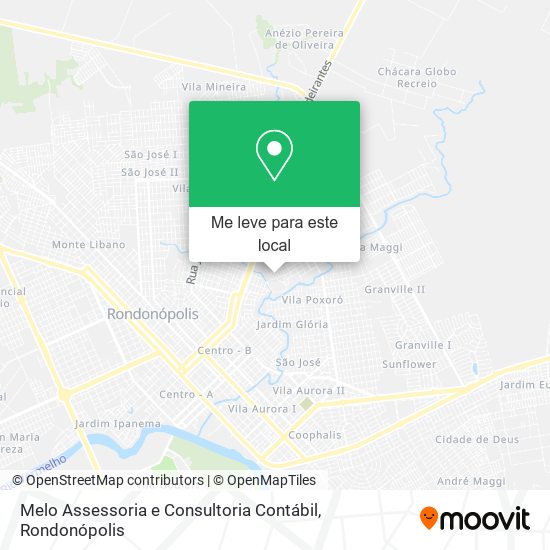 Melo Assessoria e Consultoria Contábil mapa