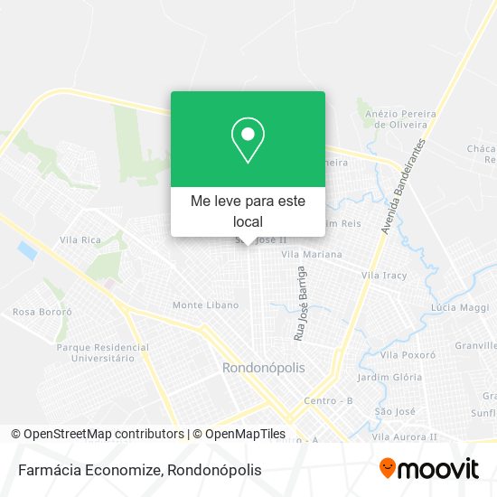 Farmácia Economize mapa