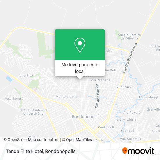 Tenda Elite Hotel mapa