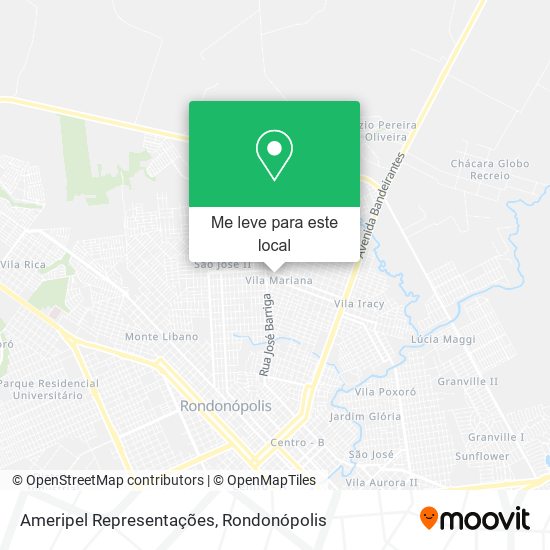 Ameripel Representações mapa