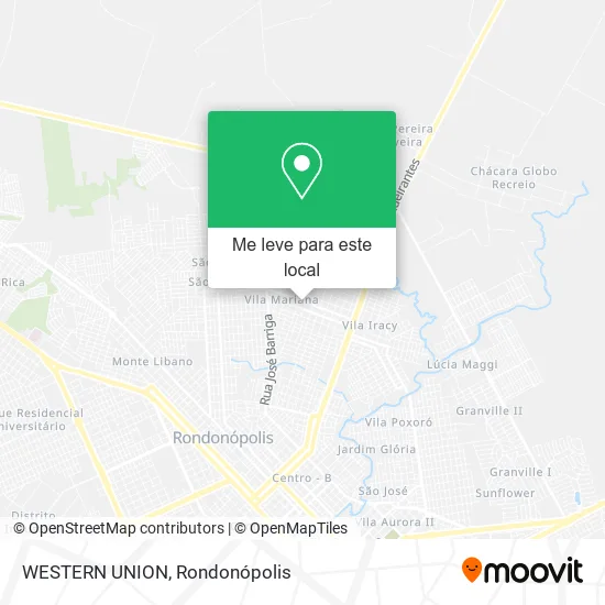WESTERN UNION mapa