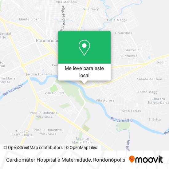Cardiomater Hospital e Maternidade mapa