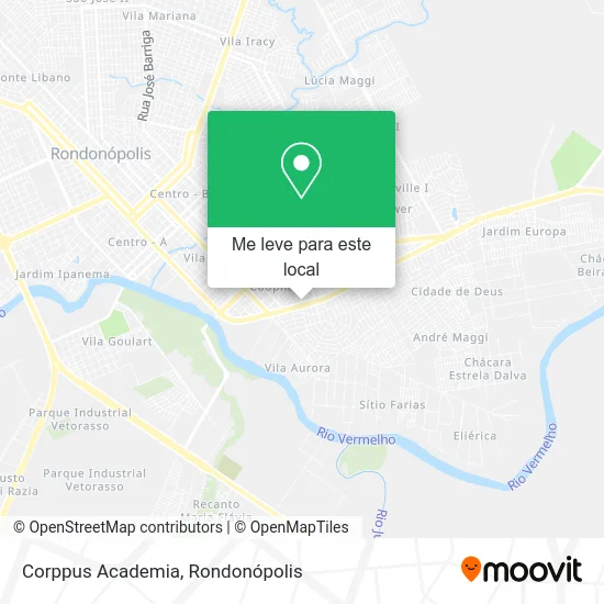 Corppus Academia mapa