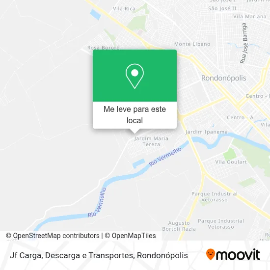 Jf Carga, Descarga e Transportes mapa
