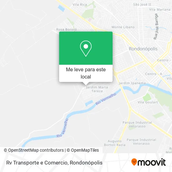 Rv Transporte e Comercio mapa
