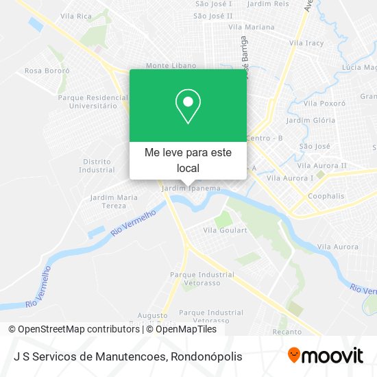 J S Servicos de Manutencoes mapa