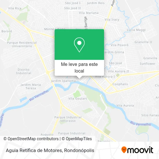 Aguia Retifica de Motores mapa