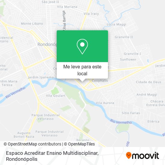 Espaco Acreditar Ensino Multidisciplinar mapa