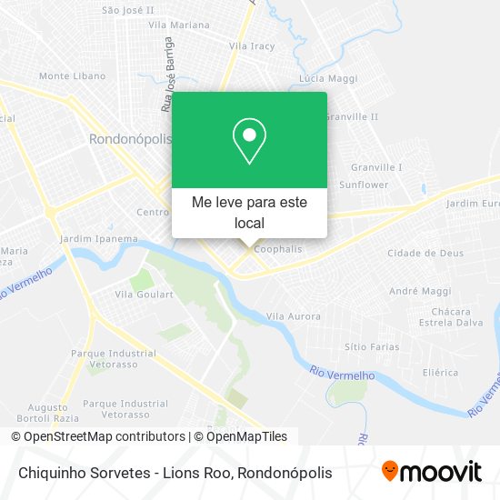 Chiquinho Sorvetes - Lions Roo mapa