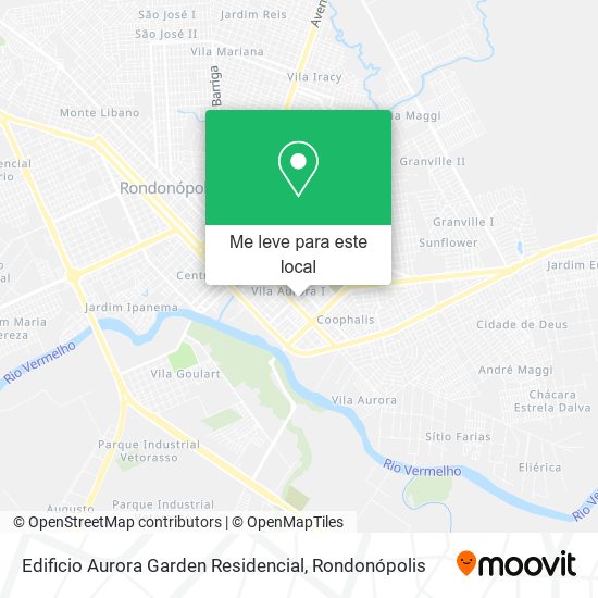 Edificio Aurora Garden Residencial mapa