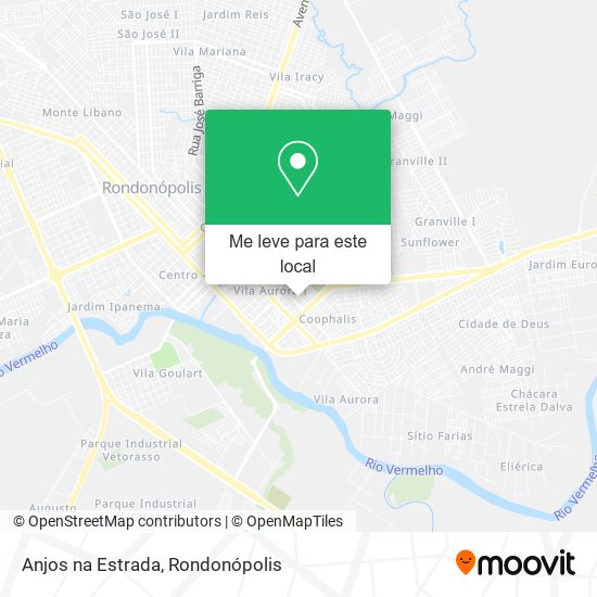 Anjos na Estrada mapa