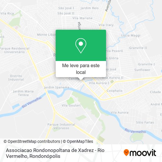 Associacao Rondonopoltana de Xadrez - Rio Vermelho mapa